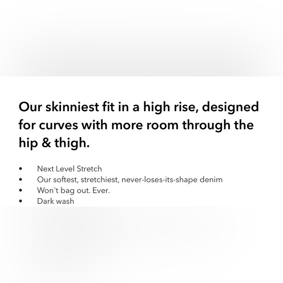 American Eagle next level stretch curvy highest rise jegging - size 20 - Picture 7 of 8